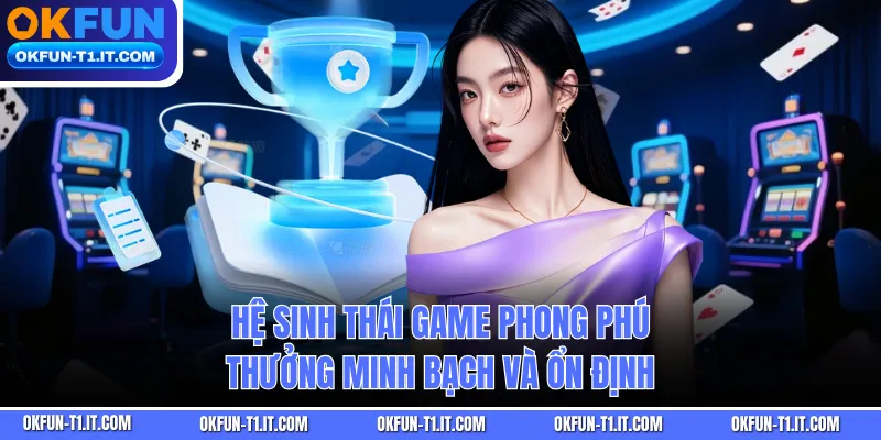 Hệ sinh thái game phong phú, thưởng minh bạch và ổn định